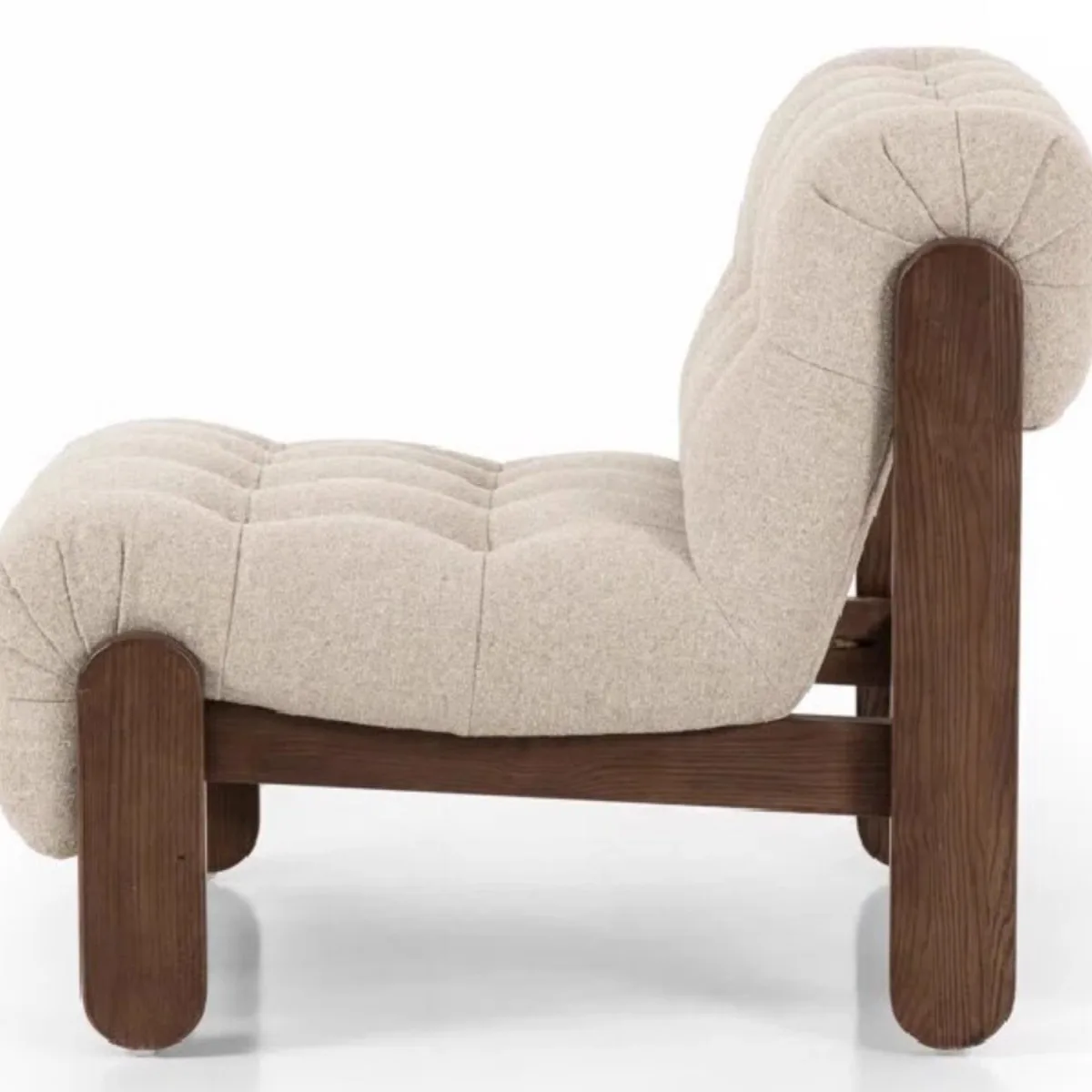 Светлый роскошный диван-кресло из цельного дерева в средневековом стиле, отель, проживание в семье, кафе, кресло для отдыха, ваби, ветер, гостиная, одиночный стул