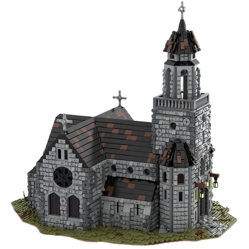 6575 قطعة MOC القرون الوسطى كاتدرائية القلعة الممالك نموذج اللبنات العمارة تجميع اللعب DIY بها بنفسك هدايا عيد الميلاد فكرة الاطفال #2