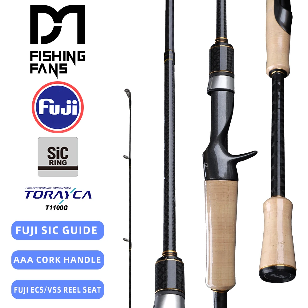 FISHINGFANS TORAY T1100 CARBON FUJI SIC GUIDE FUJI ECS VSS REEL SEAT 4-осевой CROSS CARBON L ML M POWER AAA CORK FISHING ROD