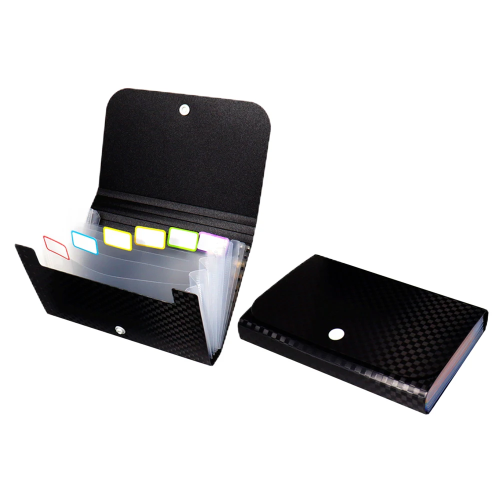 

2 Pcs Folder Coin Wallet Multi-layer Bag Document Holder Receipt Storage Pp Folders Office