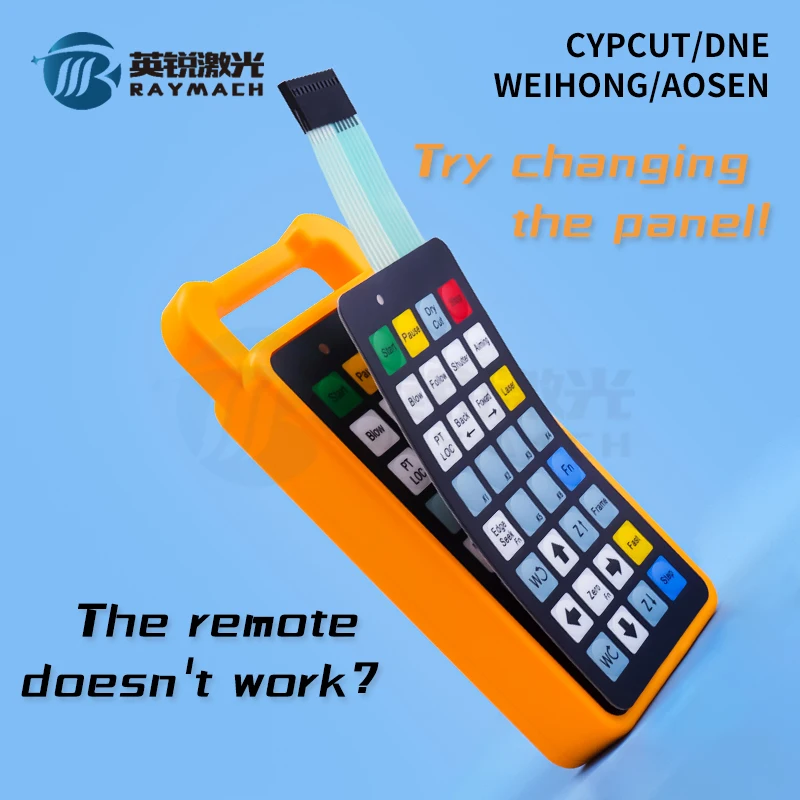 Controlador remoto Raymach Cypcut WKB V6, caja de mano inalámbrica, sistema de controlador láser de fibra DNE, vástago manual Cypcut V6 Weihong