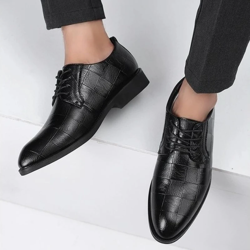 

Pointed Toe Business Social Shoe for Men Spring Autumn Soft Dress Shoes Man Cheap Clearance Elegant and Classic Office Footwear
