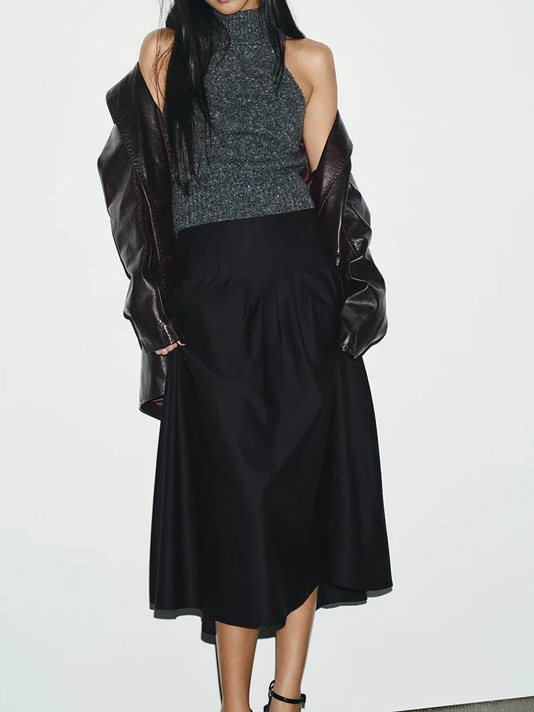 

High-End Spring Collection ZA2026 Midi Skirt New Arrival Ele Women's Faion Traditional Chinese Sle Stage Costume