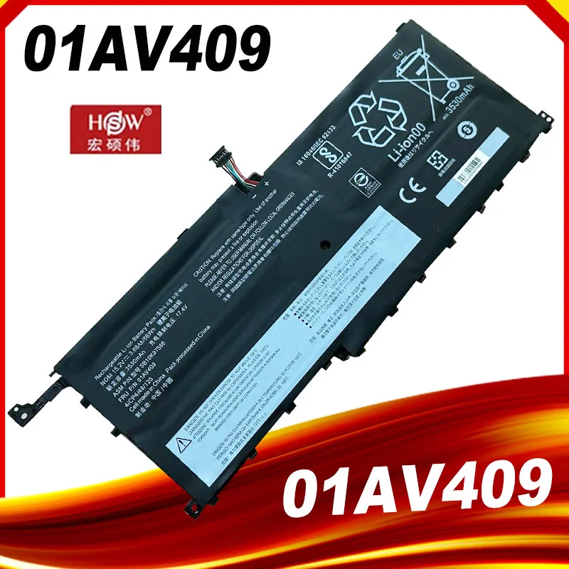 

00HW029 00HW028 01AV409 Battery For Lenovo ThinkPad X1 Carbon Gen 4 (2016) X1 Yoga 1st(2016) SB10F46466 01AV439 56WH