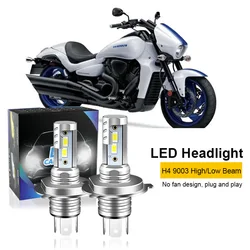 2 unidades para Suzuki bulevar M109R C50T C90T M50 M90 S40 S83 H4 9003 bombillas de faros LED para motocicleta haz alto y bajo H4 12000lm 6000K