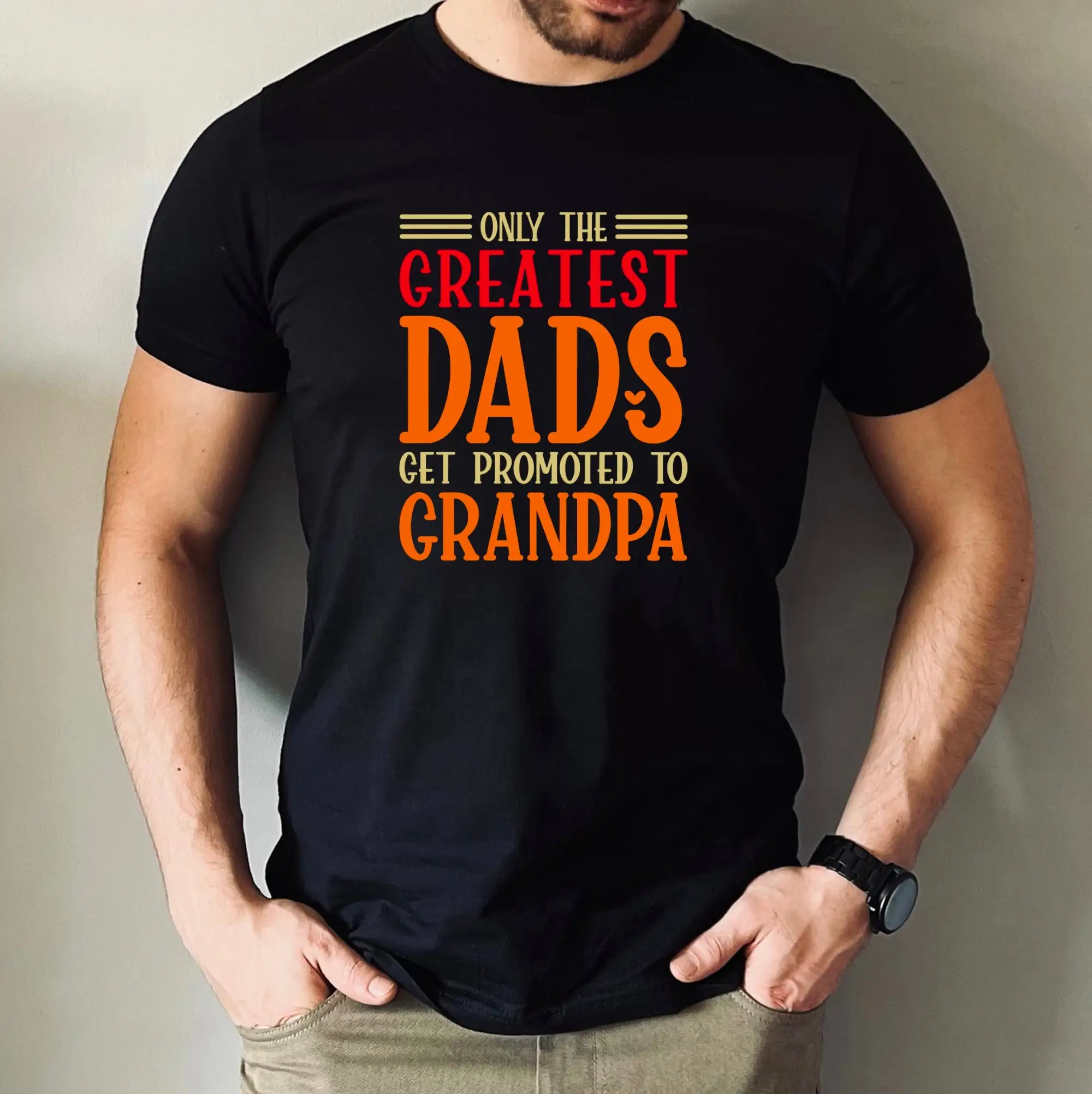 Grandpa To Be Future First Time Baby Announcement Pregnancy T Shirt Father'S Day