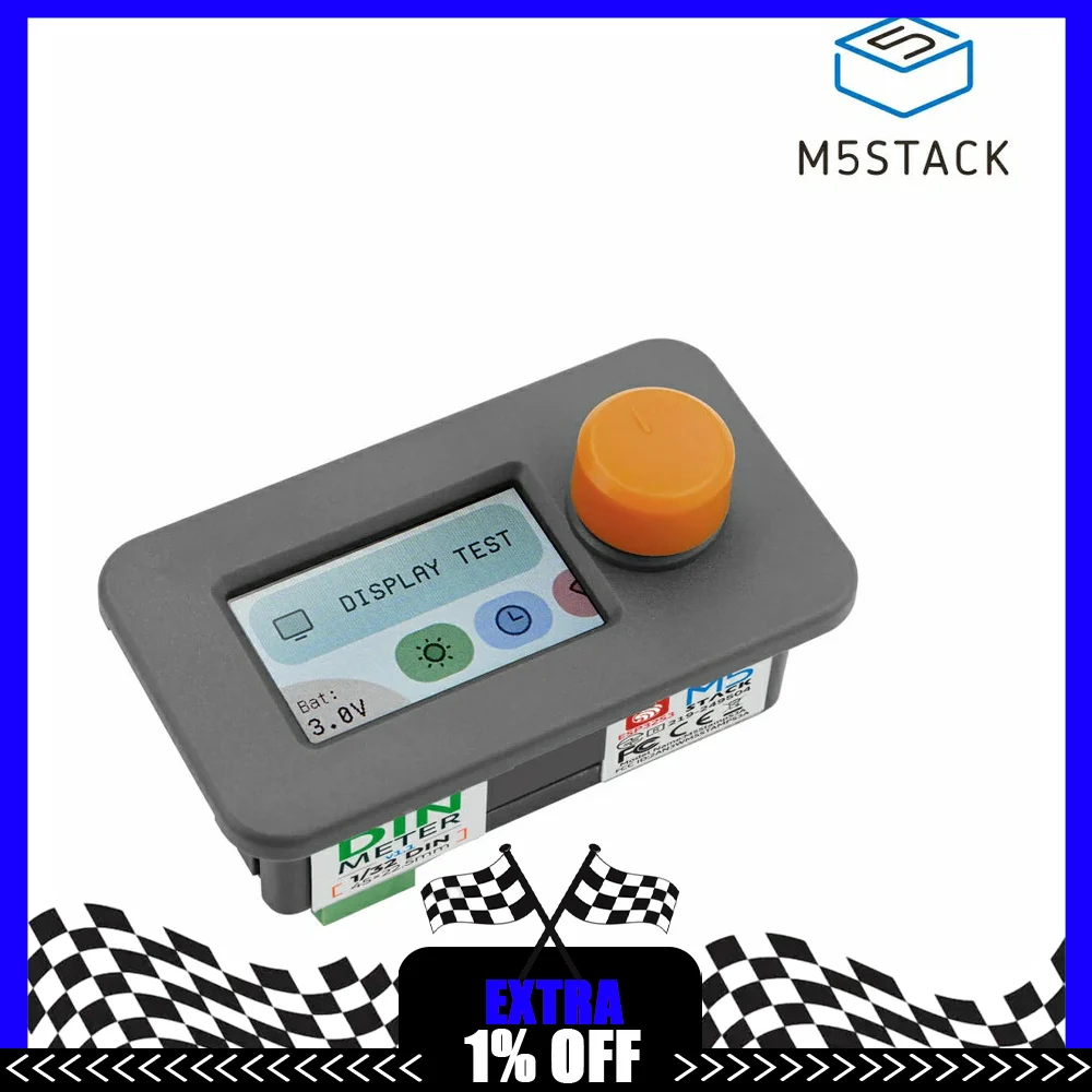 M5Stack Din Meter V1.1 with M5StampS3A ESP32-S3 1/32 DIN Programmable Development Board