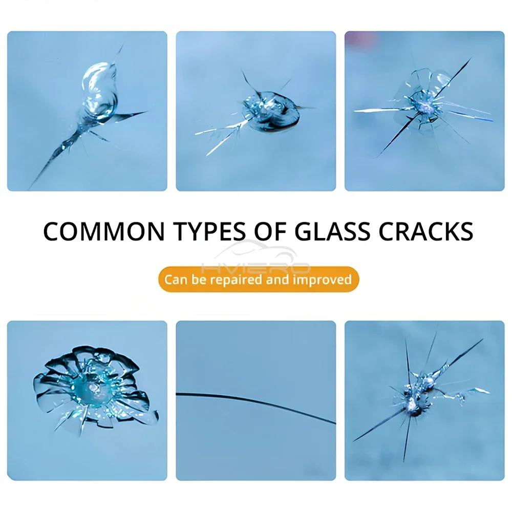 Auto Windshield Crack Repair Resin Kit Windscreen Scratch Restoration Tools No Trace Fix Protective Stickers Glass Cleaning Care