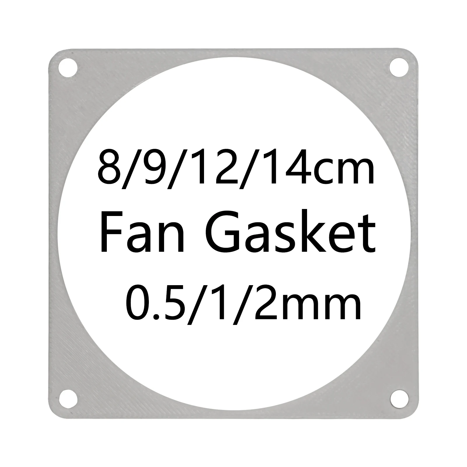 

Прокладка вентилятора с 3D-печатью, улучшенная фиксация, размер 80/90/120/140 мм, толщина 0,5/1/2 мм, для кулера корпуса компьютера