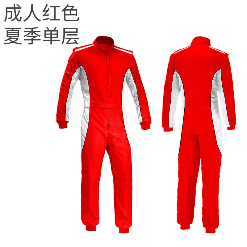 Motorcycle Summer Breathable One Piece Kart Off-Road Riding Suit Adult & Kids Rally Racing Suit Three Colors XS-6XL