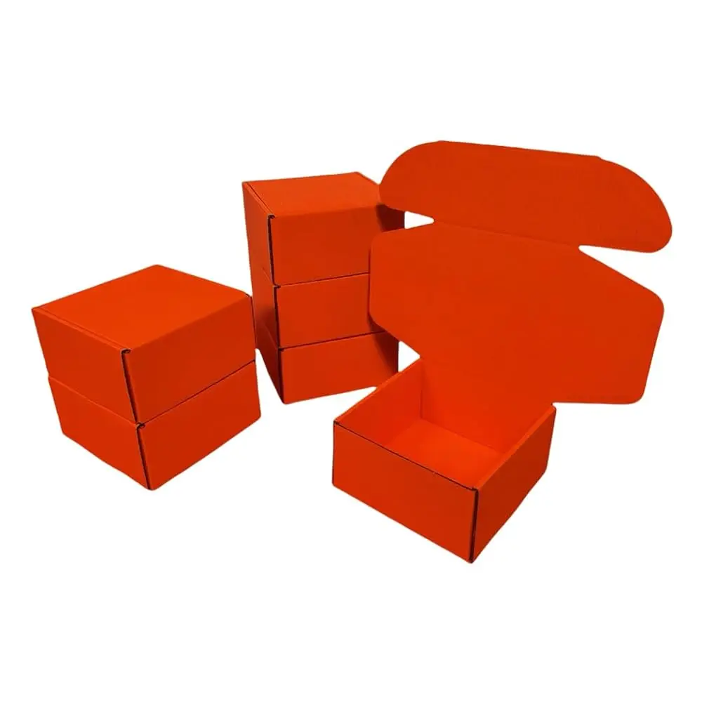 

15 шт. картонных подарочных коробок 6 x 6 x 3 дюйма, гофрированные, перерабатываемые, для почтовых отправлений, праздников, свадеб, дней рождения