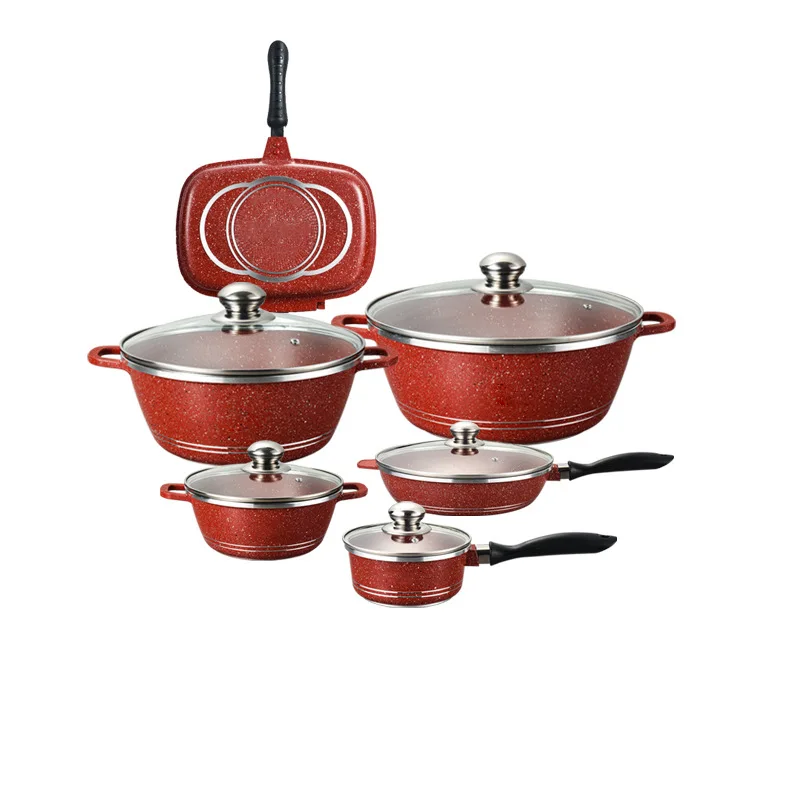 

Maifanshi nonstick aluminum pan soup frying household kitchen utensils