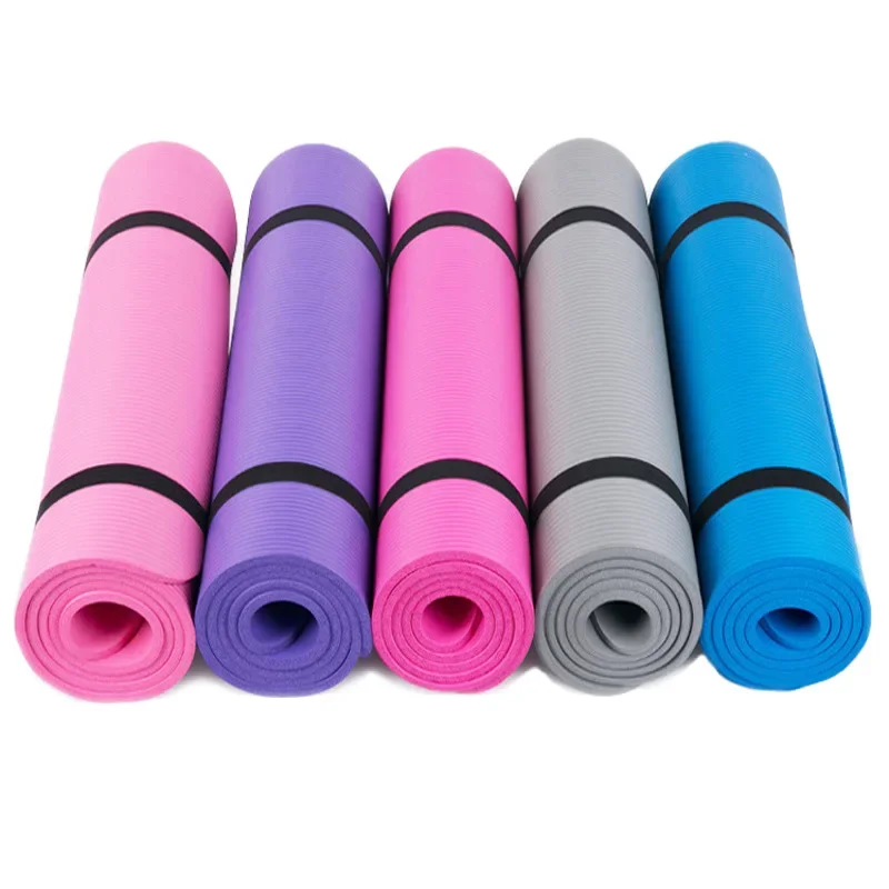 Washable NBR Yoga Mat Eco Friendly With Portable Strap