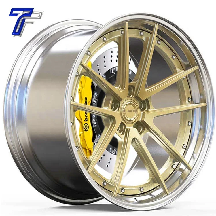 2 pieces Passenger Car 5X120 Deep Dish Forged Alloy Rims Wheels 19*8.5J