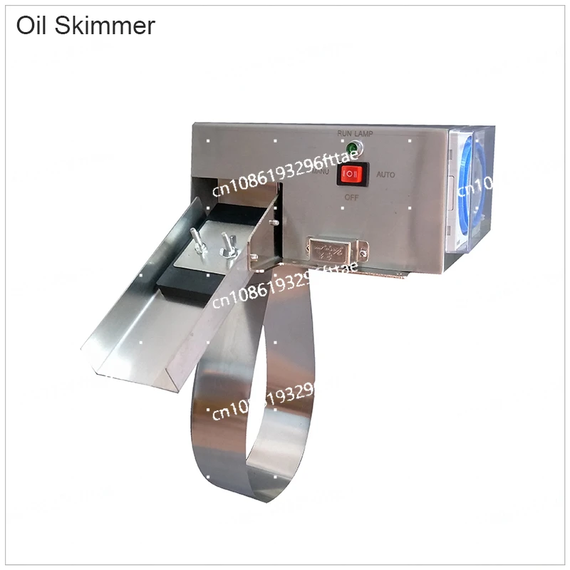 5W Oil Scraper Floating Remover Slick Oil Recovery Scraper 220V NC-40 Industrial Oil-Water Separator Steel Belt Skimmer