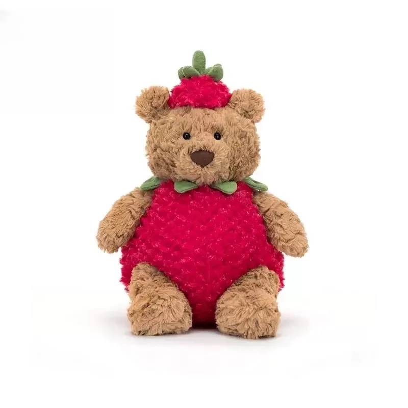 

Jellycat UK Bashful Strawberry Bear Cute Plush Toy Comfort Doll Christmas Birthday Gift