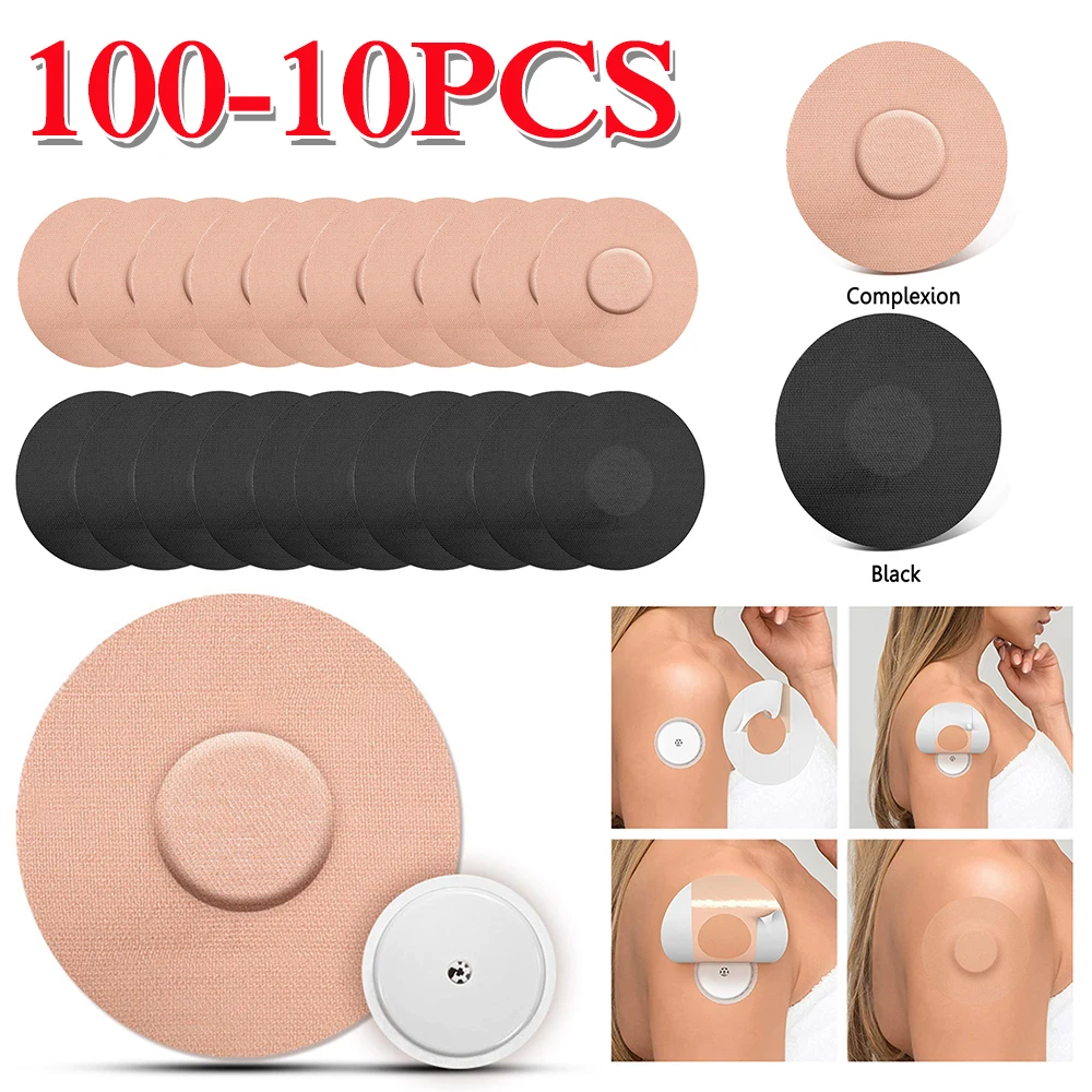 100-1pc Sensor Adhesive Freestyle Patches Waterproof Sports Continuous Glucose Monitor Sticker Overpatch Tape Non-slip Anti-drop