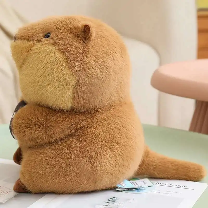 22/30 ซม.น่ารักเหมือนจริง Groundhog Holding NUT Plush ของเล่นจําลอง Marmot ตุ๊กตานุ่มตุ๊กตาสัตว์หมอนเด็กวันเกิดของ...