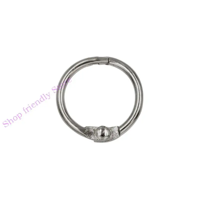 594A 10Pack Loose Leaf Book Binder Rings Key Rings O-Ring for School Office-Home