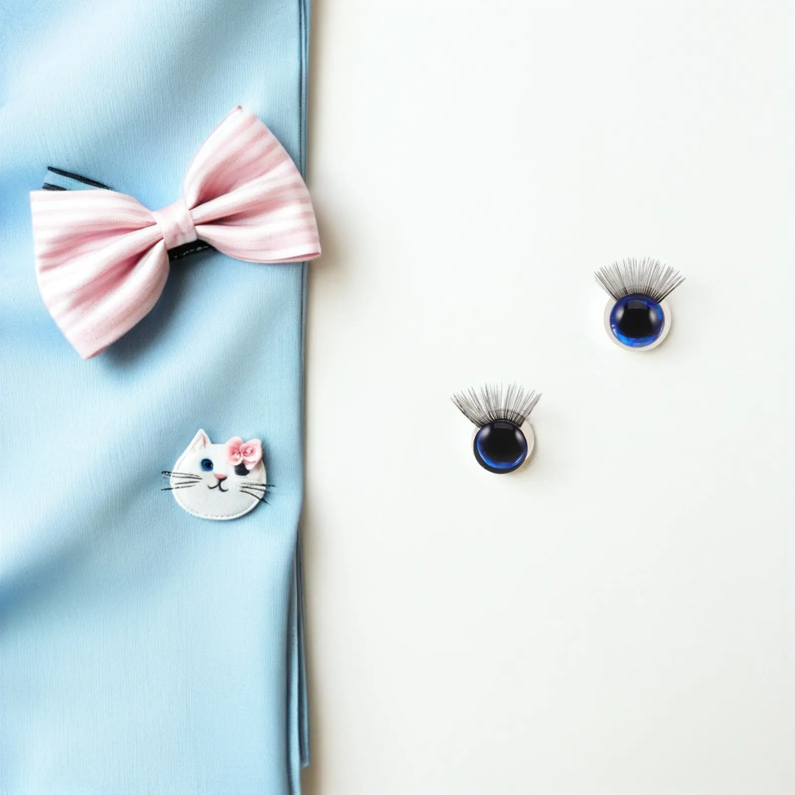 20Pcs 12Mm 16Mm Crocheting Stuffed Animal Eyes Realistic Safety Eyes with Eyelashes for Craft Projects DIY Accessories Eye Kit