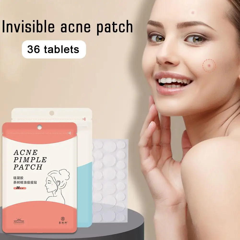 Patchs Invisibles pour les lèvent d'Acné, pour le Visage, Absorbant, Hydrocolloïde, Arbre à Thé, Huile, Imperfections, Traitement de la Peau, Outil de Soins de la Peau