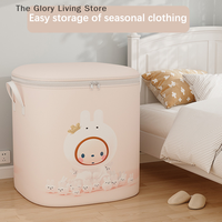 Large Capacity Household Non-Woven Storage Bag Quilt Clothing Storage Box Wardrobe Portable Moving Bag Storage Box With Handle