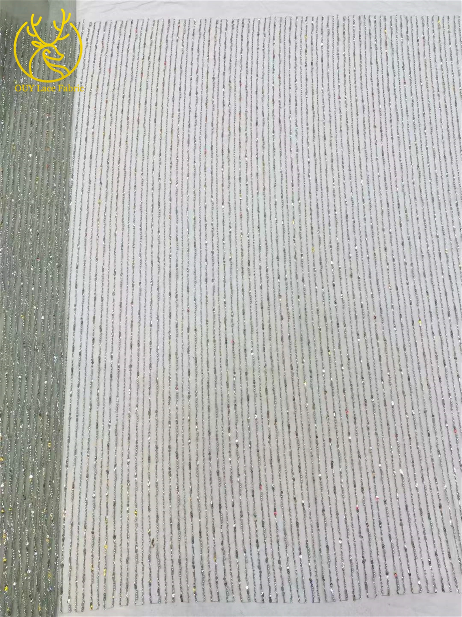 قماش دانتيل ترتر مطرز أفريقي 2025 نيجيريا زي العرائس جودة عالية قماش دانتيل تول فرنسي لفساتين الزفاف 5 ياردات