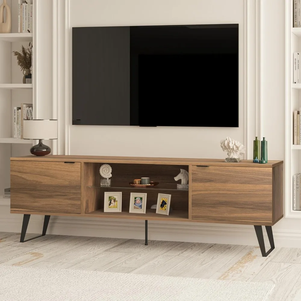 

Mid Century Modern TV Stand Farmhouse TV Stand Entertainment Center for Living 80 Inch