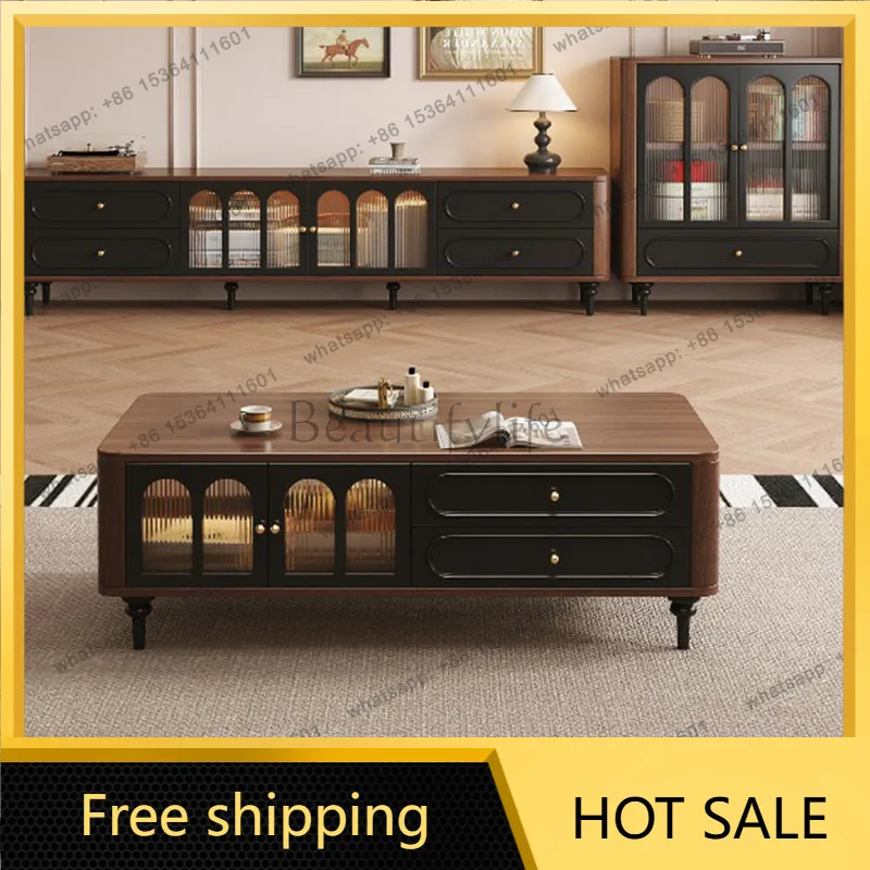 LSBig Size Chinese Style Tv Stands Relaxing Living Room Design Luxury Wooden Tv Table Fashion Archivadores Postmodern Furniture