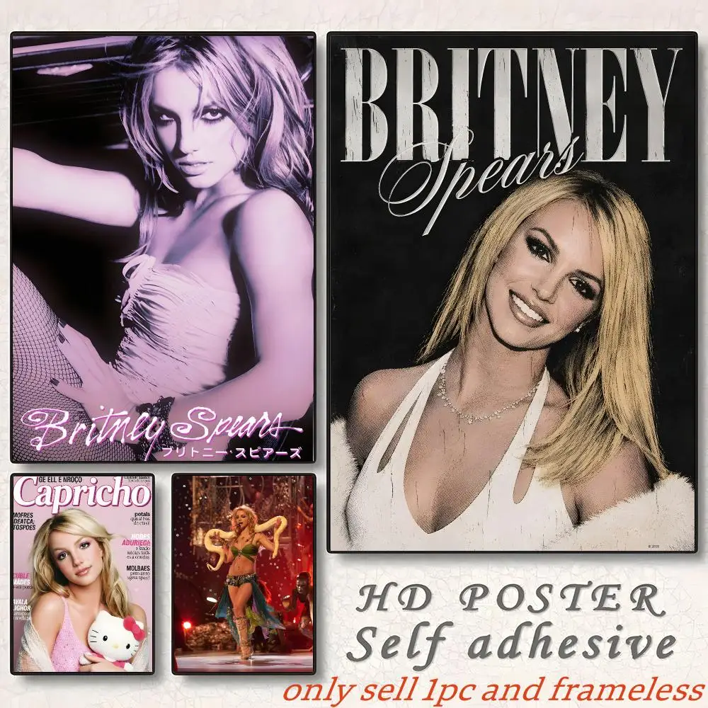 Britney Spears Singer Poster Painting with prints Home bedroom living room decoration gift