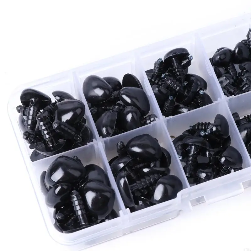 

97BA 100Pcs Plastic Safety for Triangle Nose for Doll Plush Stuffed Animals Maki