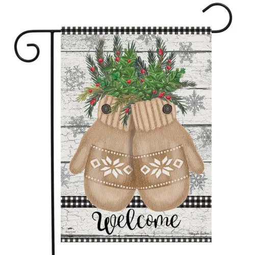 Briarwood Lane - Farmhouse Mittens Garden Flag - GFBL-G01672