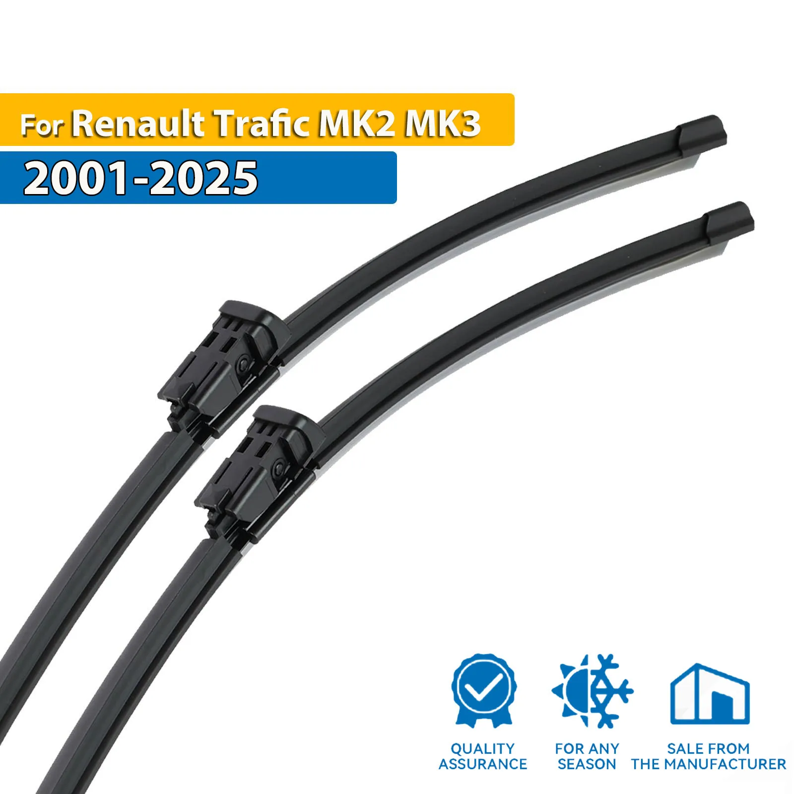 

Erick's Wiper LHD Front Wiper Blades For Renault Trafic MK2 MK3 2001 - 2025 Windshield Windscreen Clean Window