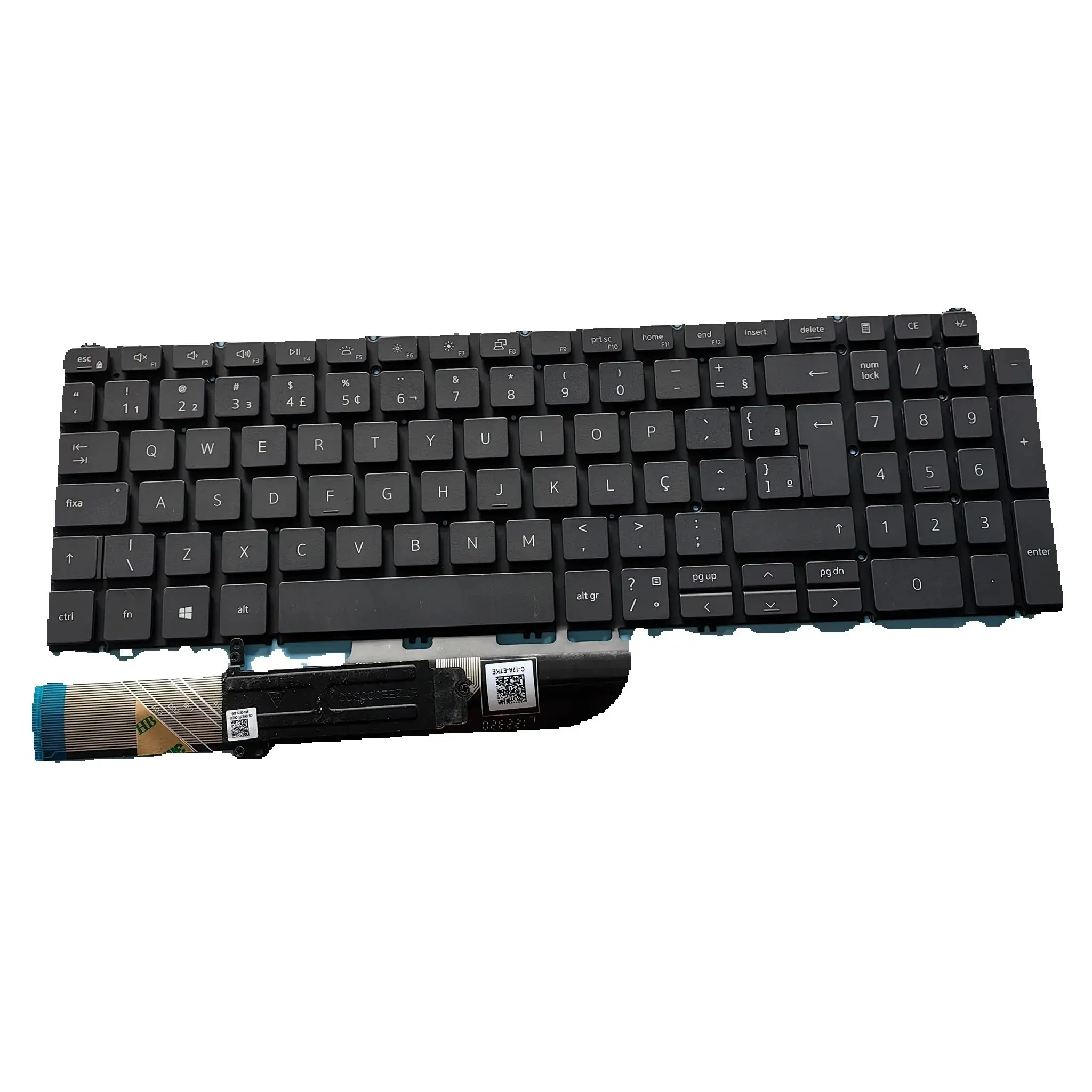

POR BR Laptop backlight keyboard for DELL Inspiron 7590 5590 P90F P102F P97F P98F VOSTRO 5500 7500 P88F LATITUDE 3500 P101F GREY