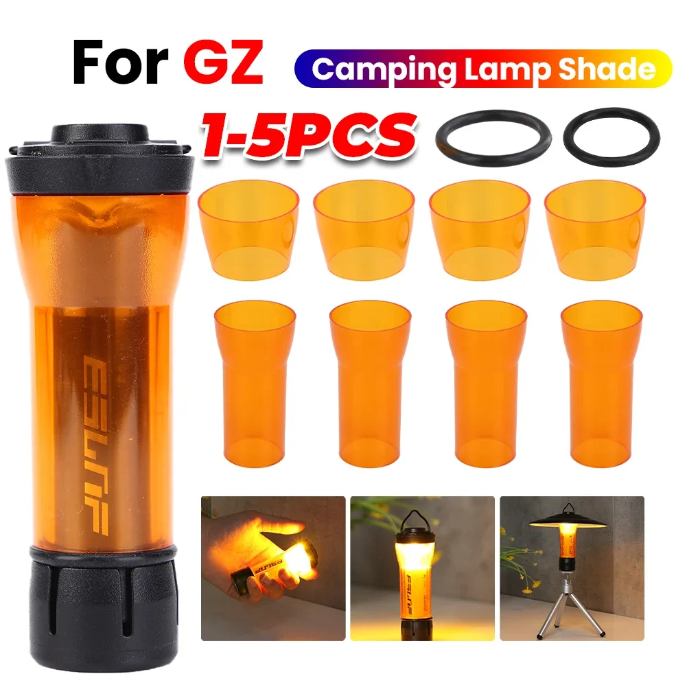 1–5 Stück Mückenschutz-Lampenschirm-Schutz, Camping-Beleuchtungszubehör, orange Farbwechsel-Lampenschirm für Goal Zero 32005
