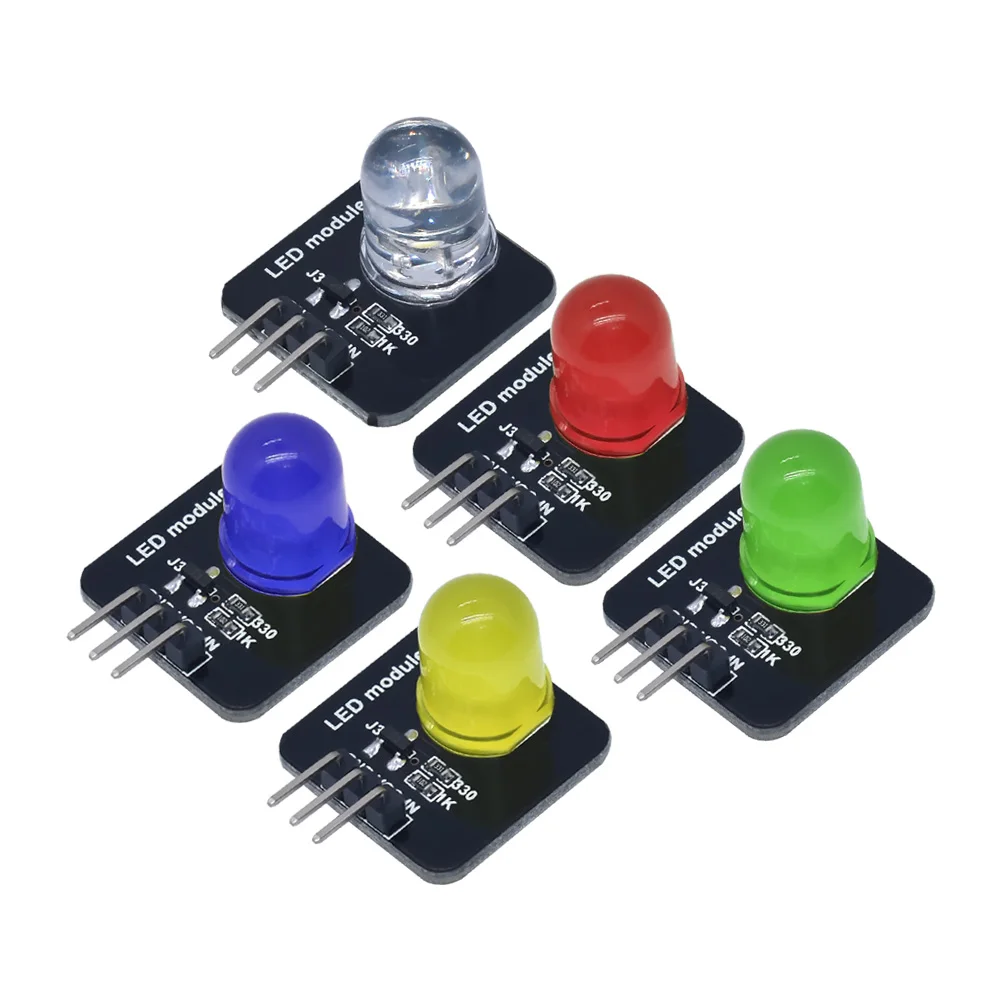 Smart Electronic building block 10mm LED light-emitting module indicator light-emitting tube compatible with arduino