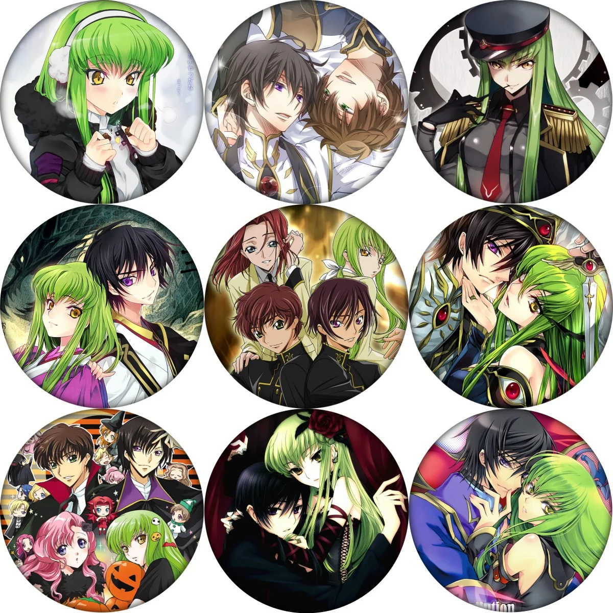 

Code Geass Lelouch Lamperouge Cosplay Badge Anime Brooch Pin Accessories For Clothes Backpack Decoration gift