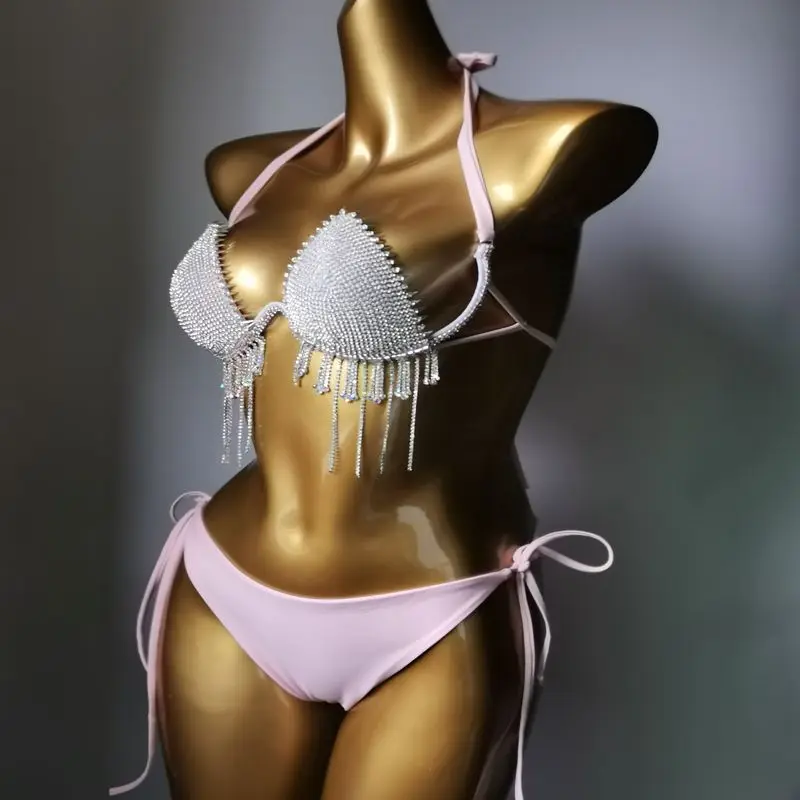 Imagem -03 - Moda Crysta Bikini Bar Biquíni Terno de Diamante Biquíni Biquíni Popular Maiôs Biquíni 2023 Mais Novo