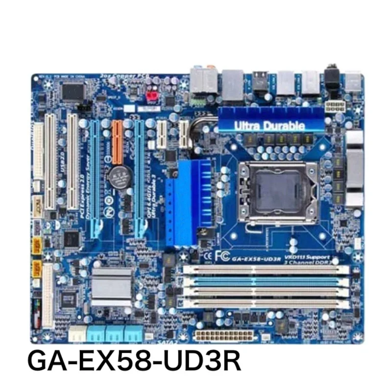 For Gigabyte GA-EX58-UD3R Desktop Motherboard X58 LGA1366 DDR3 Mainboard 100% Tested OK Fully Work Free Shipping