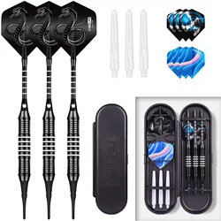 CyeeLife 18g Soft tipped Darts Professional Indoor plastic tip Darts Set For Electronic Dartboard Games Plastic storage box