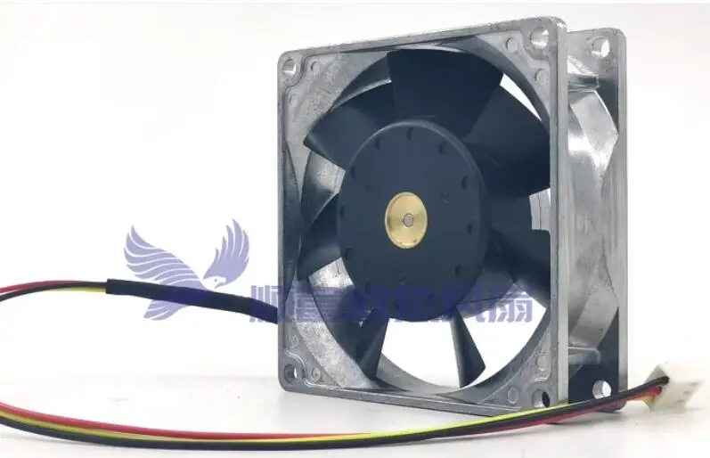 SANYO DENKI 109L0812H419 DC 12V 0.18A 80x80x25mm 3-Wire Server Cooling Fan