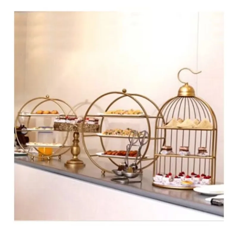 

High Quality Multi-Layer Metal Dessert Buffet Display Cake Stand for Weddings Wholesale Fabrication Services
