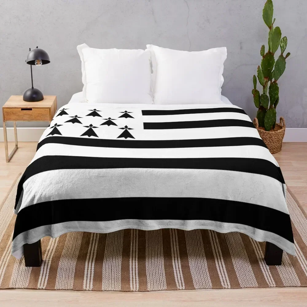 

Breizh flag Throw Blanket Warm Comfortable Blanket for Office Napping