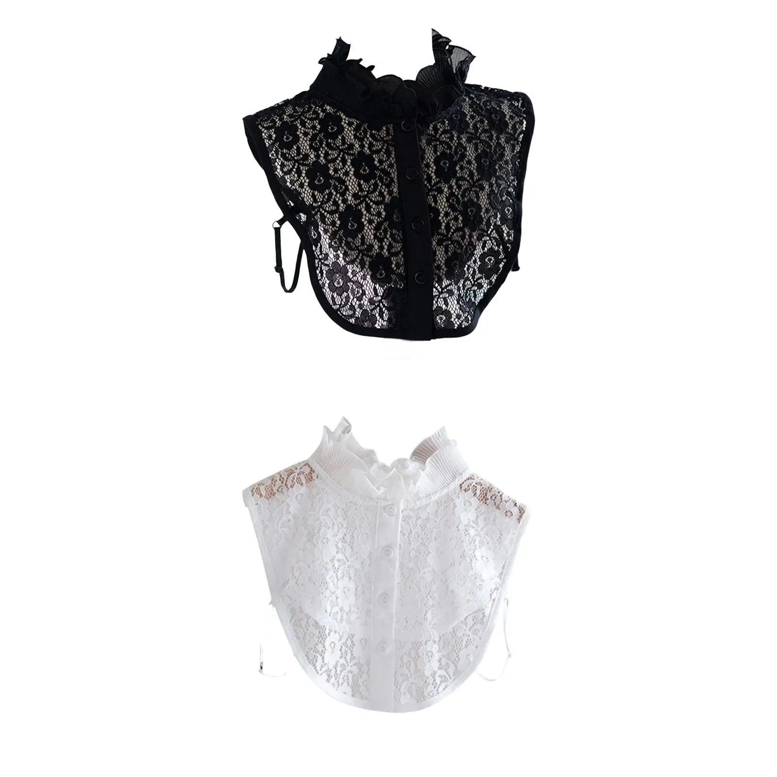 

Женская блузка с воротником из мягкого полиэстера, кружевной съемный аксессуар для платья или свитера, модный вид