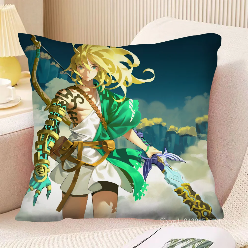 1PC Game Pillow Case Square Pillow Cushion Cover Bedroom Sofa Room Decoration Casual T-The L-Legends Of Zelda Pillow Cover