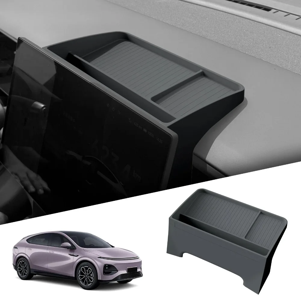

for Xpeng G6 2025 Central Control Screen Rear Storage Box Car Interior Accessories Dashboard Storage Tray Tidying Organizer