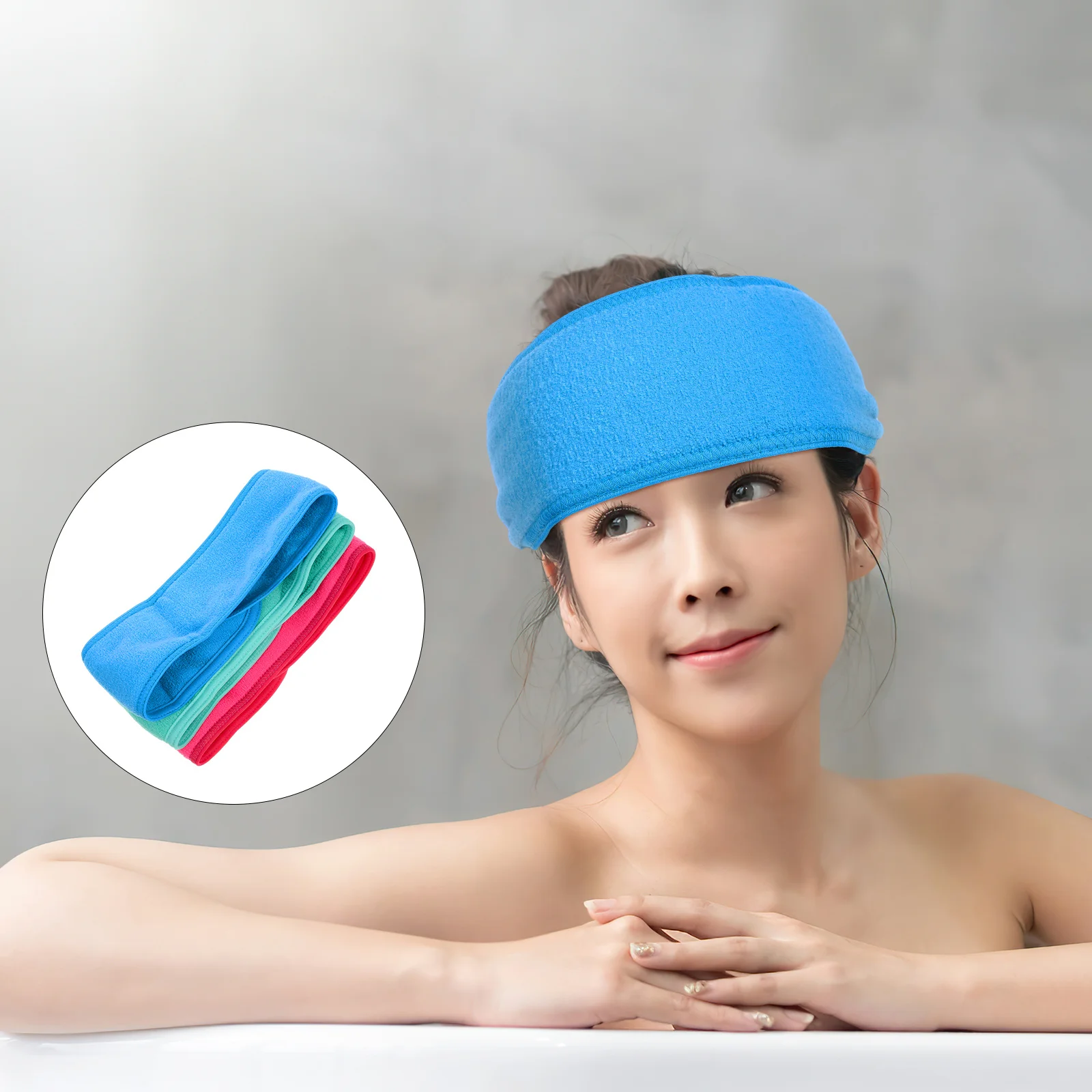 

3Pcs Fashionable Headbands for Women Lightweight Breathable Design for Sports Yoga Skincare Daily Use Accessory