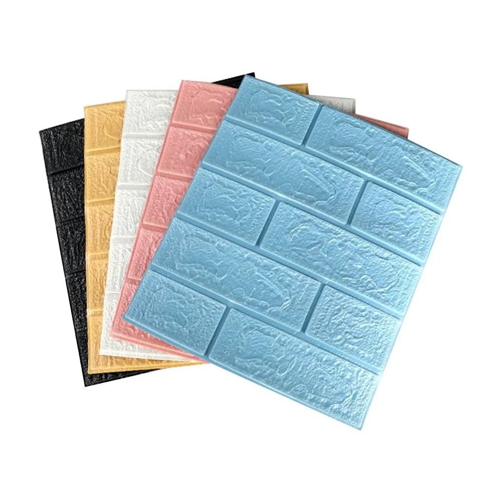Waterproof Foam Brick Wallpaper Foam Soundproof Self Adhesive Self-adhesive Wallpaper Decorative DIY 3D Wall Stickers