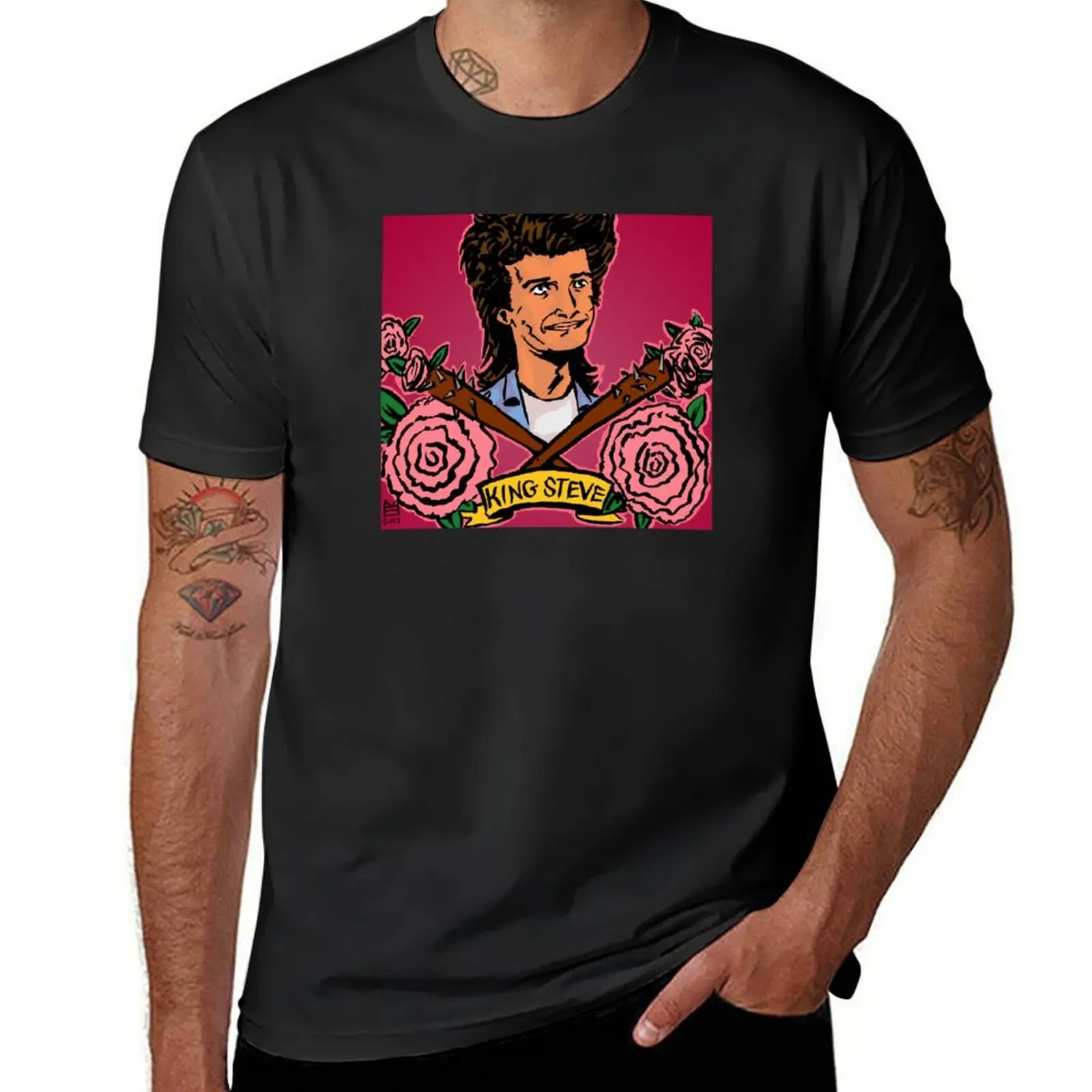 

King Steve and the Fabulous Hair! T-Shirt hippie clothes korean fashion funnys sublime t shirt for men