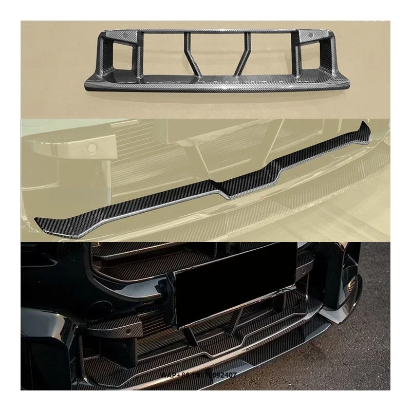 For G87 M2 Front Dry Carbon Fiber Bumper with New Middle Lip and Lower Grille Exhaust Cut-Outs
